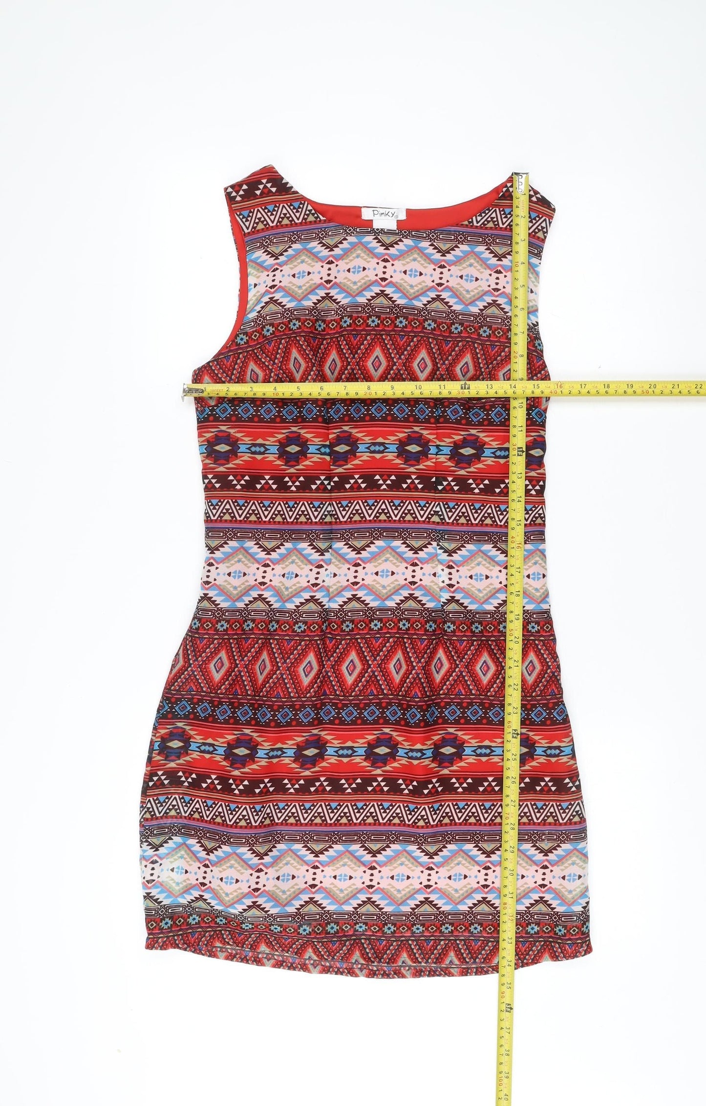 Pinky Womens Multicoloured M Bodycon Sleeveless Short Dress