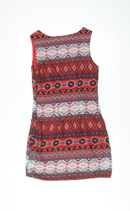 Pinky Womens Multicoloured M Bodycon Sleeveless Short Dress