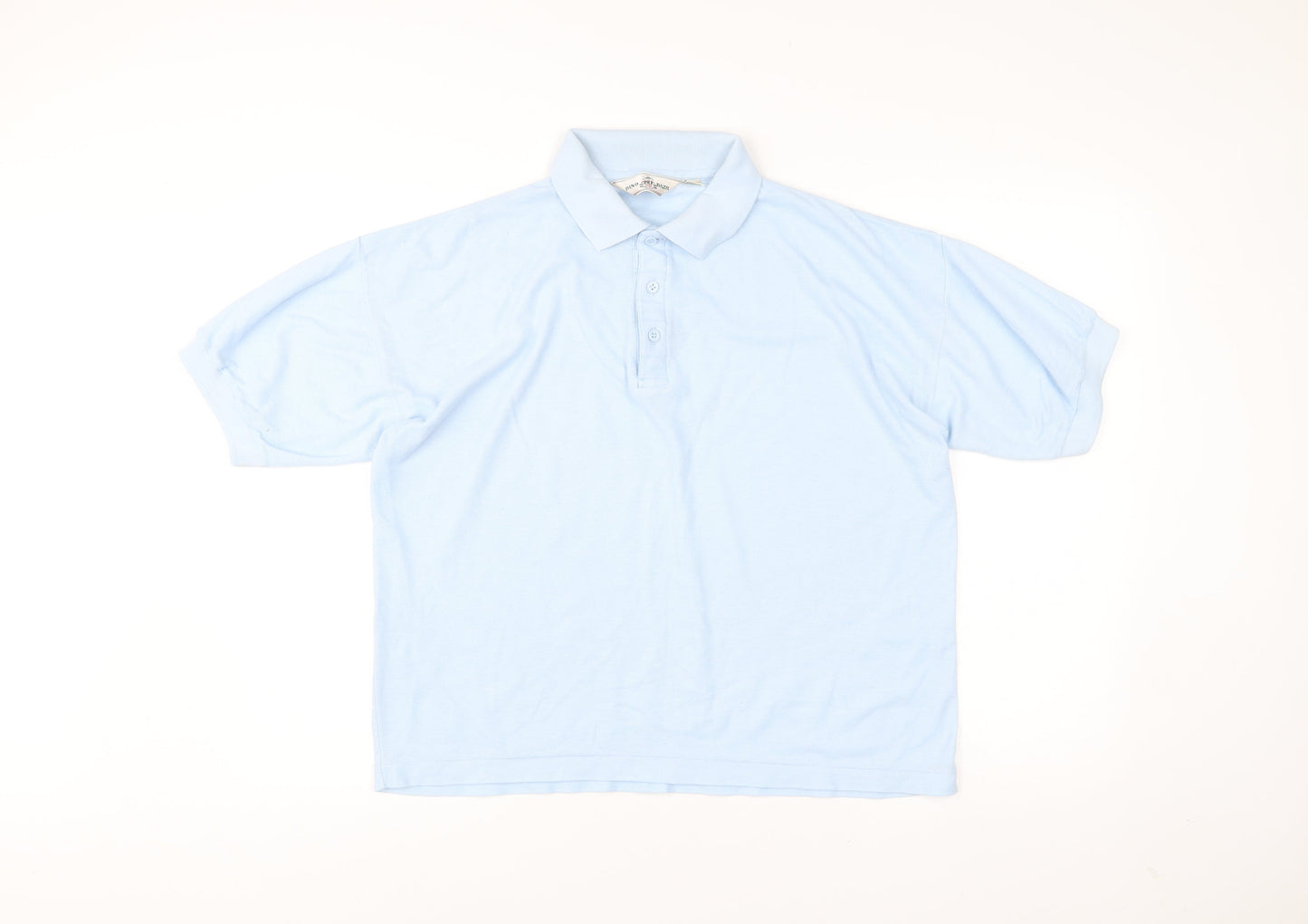 Dino Bazzi Men’s Blue Polo Shirt M Short Sleeve Collared Casual