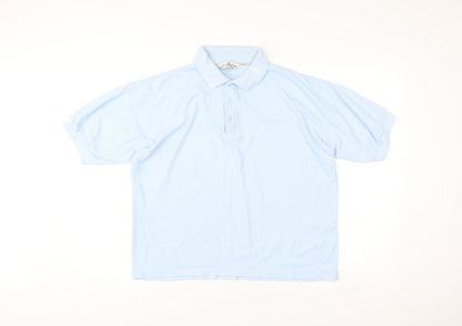 Dino Bazzi Men’s Blue Polo Shirt M Short Sleeve Collared Casual