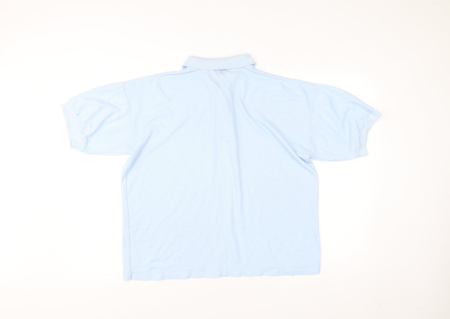 Dino Bazzi Men’s Blue Polo Shirt M Short Sleeve Collared Casual