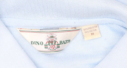 Dino Bazzi Men’s Blue Polo Shirt M Short Sleeve Collared Casual
