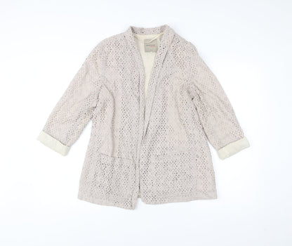 Womens UK Size 10 River Island Beige Basic Jacket