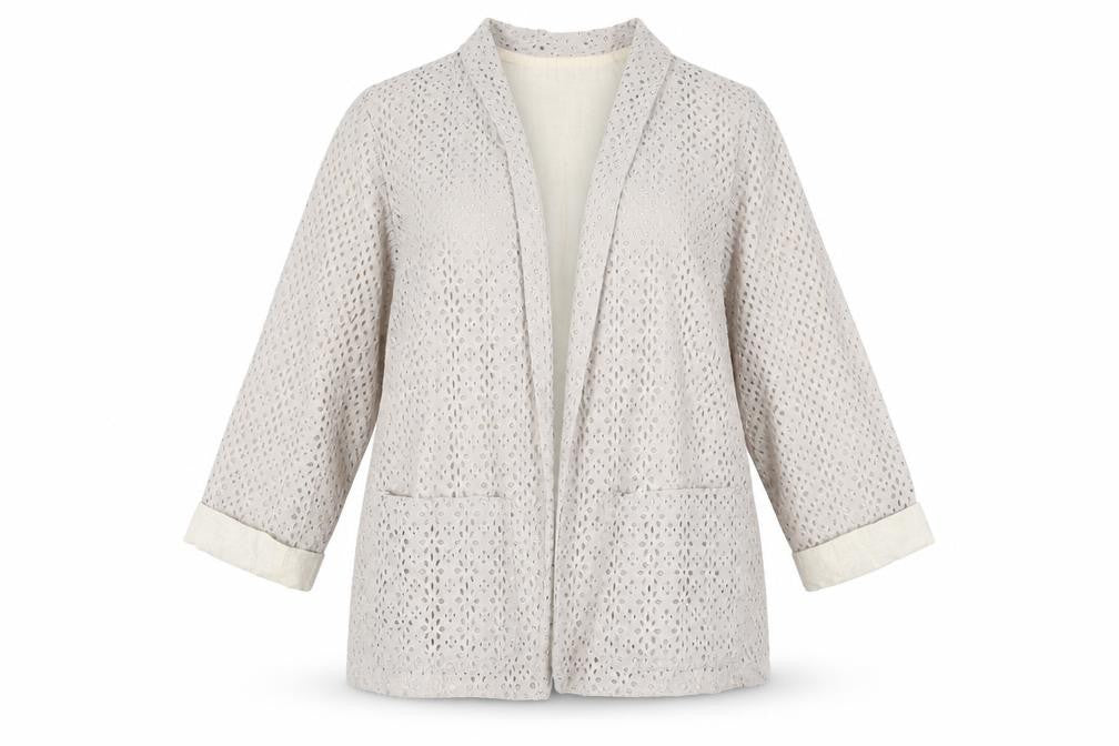Womens UK Size 10 River Island Beige Basic Jacket