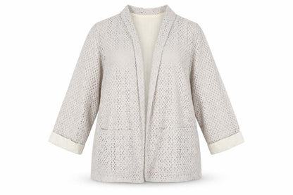 Womens UK Size 10 River Island Beige Basic Jacket