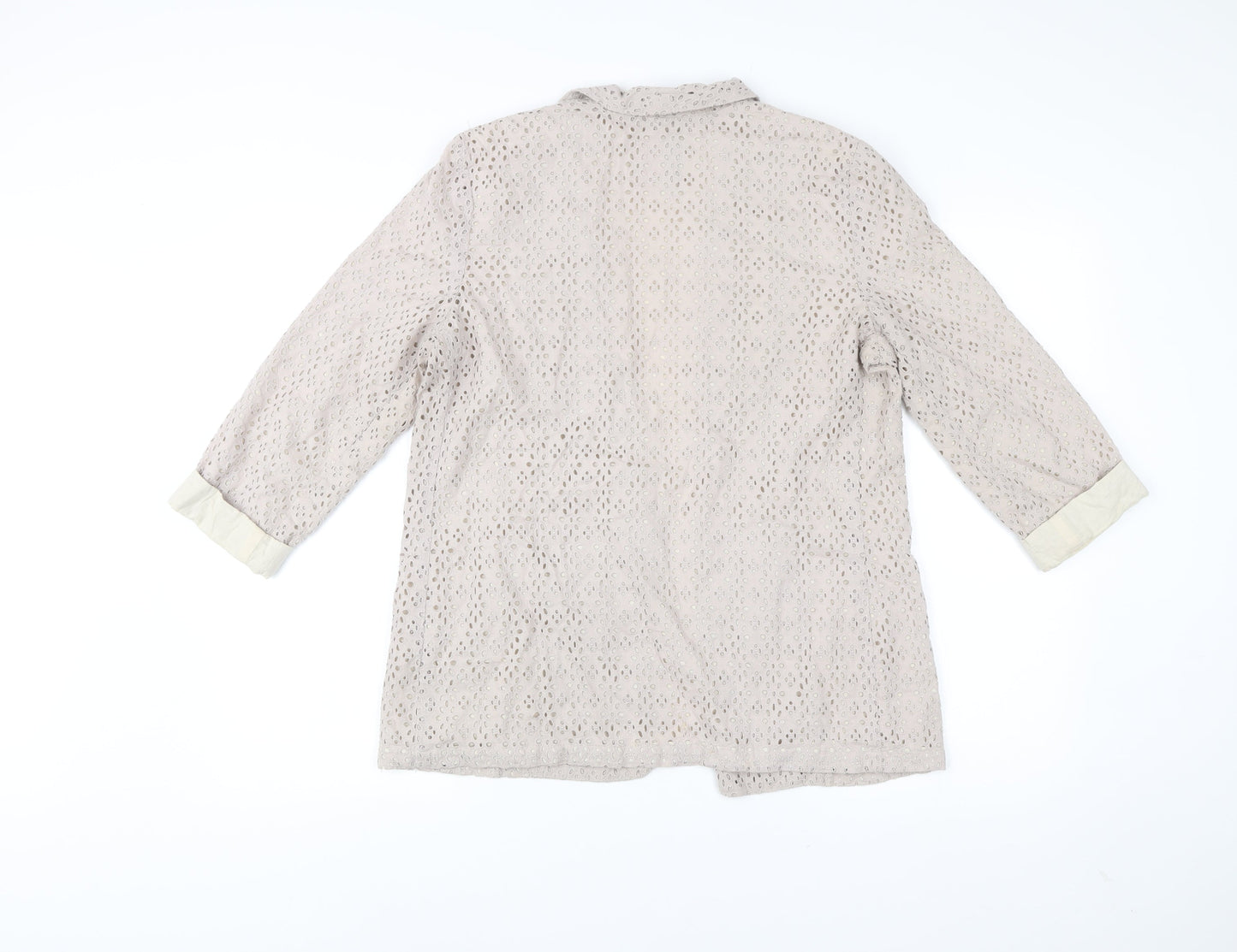 Womens UK Size 10 River Island Beige Basic Jacket