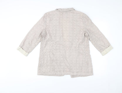 Womens UK Size 10 River Island Beige Basic Jacket