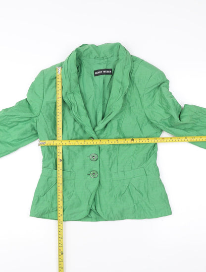 Gerry Weber Women’s Green Blazer Jacket Size 10 Smart Workwear