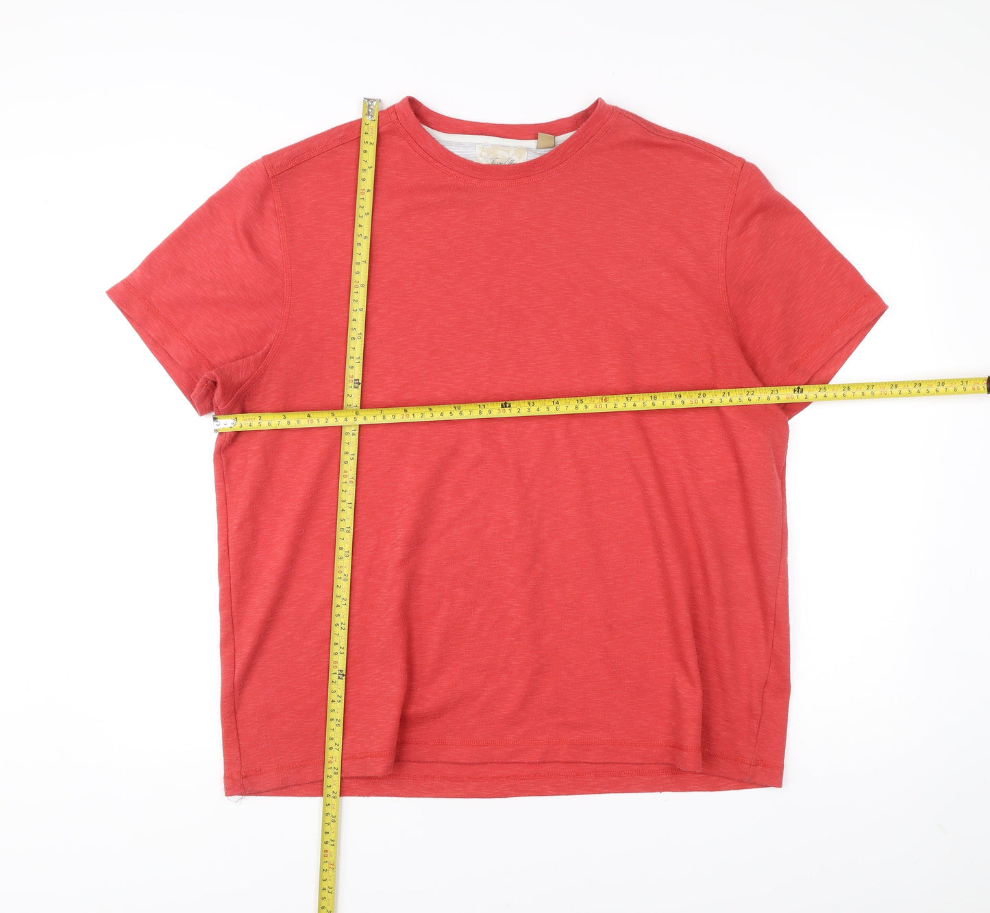 Tasso Elba Men’s Red 2XL Polyester Crew Neck Short Sleeve T-Shirt