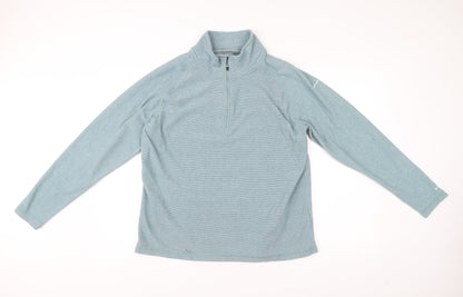 Trespass Men’s Blue 2XL Pullover Sweatshirt High Neck Half Zip