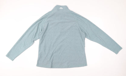 Trespass Men’s Blue 2XL Pullover Sweatshirt High Neck Half Zip
