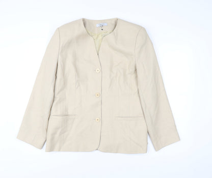 Classics First Avenue Women’s Beige Size 16 Suit Jacket Blazer