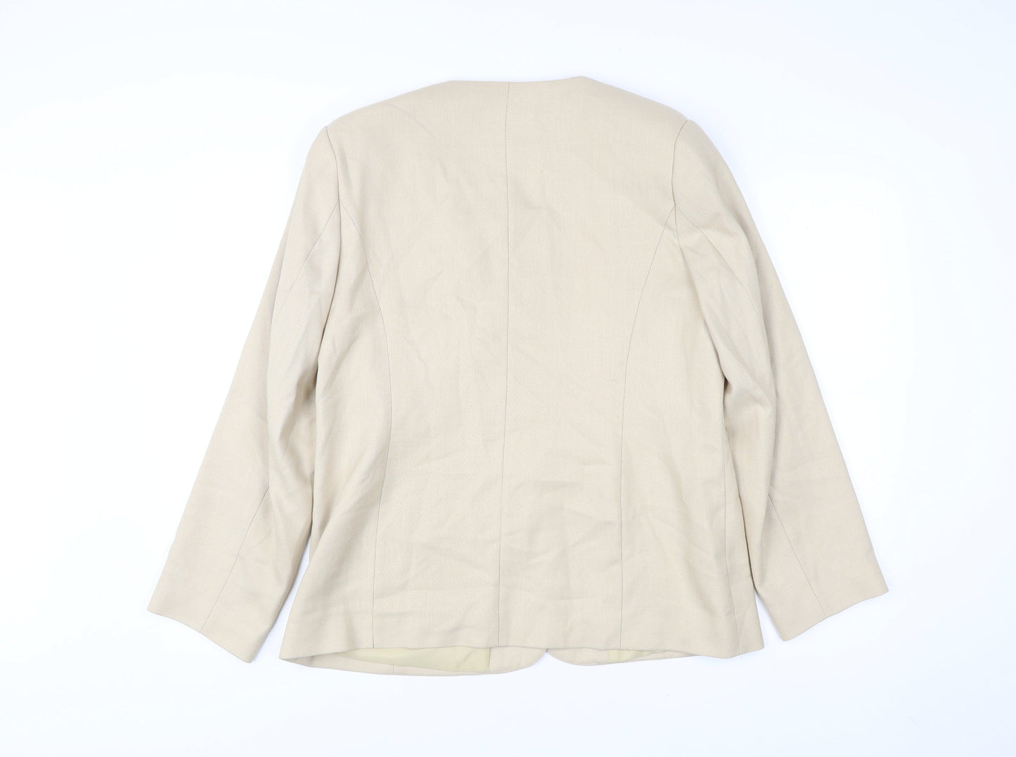 Classics First Avenue Women’s Beige Size 16 Suit Jacket Blazer