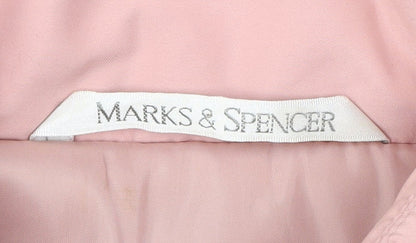 Womens UK Size 14 Marks and Spencer Pink Puffer Jacket