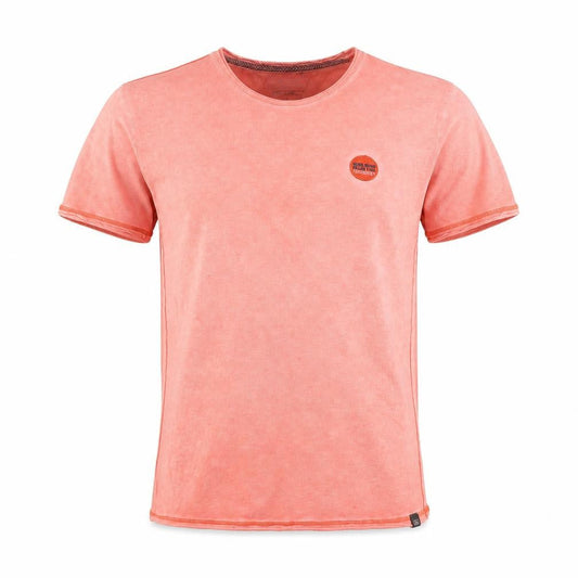Blend Men's Pink Medium Cotton Crew Neck Short Sleeve T-Shirt