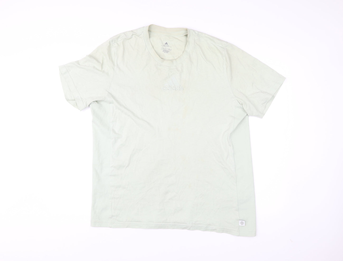 Mens UK Size L adidas Beige  T-Shirt