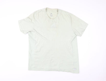 Mens UK Size L adidas Beige  T-Shirt