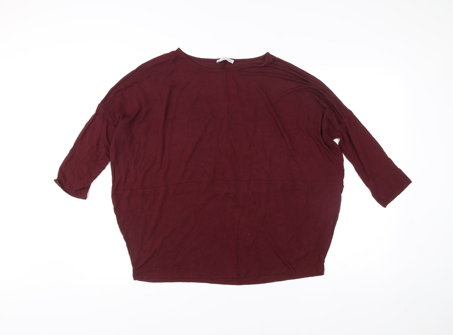 Womens UK Size 4 Zara Red Tunic T-Shirt