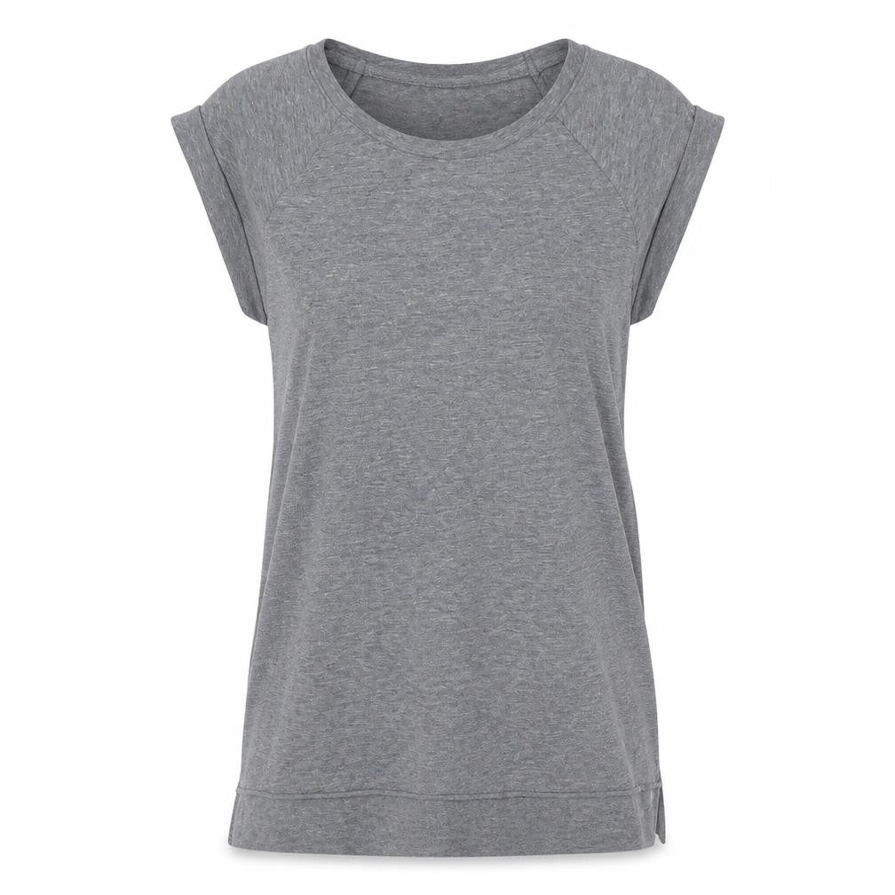 Womens UK Size 8 Topshop Grey Basic T-Shirt