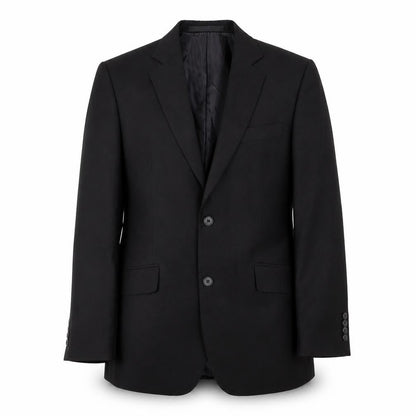 Dehavilland Men's Black Blazer Jacket 36R Long Regular Fit Two Button