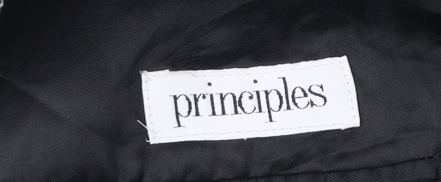 Principles Men's Black & White Check Wool Blend Blazer Jacket 40R