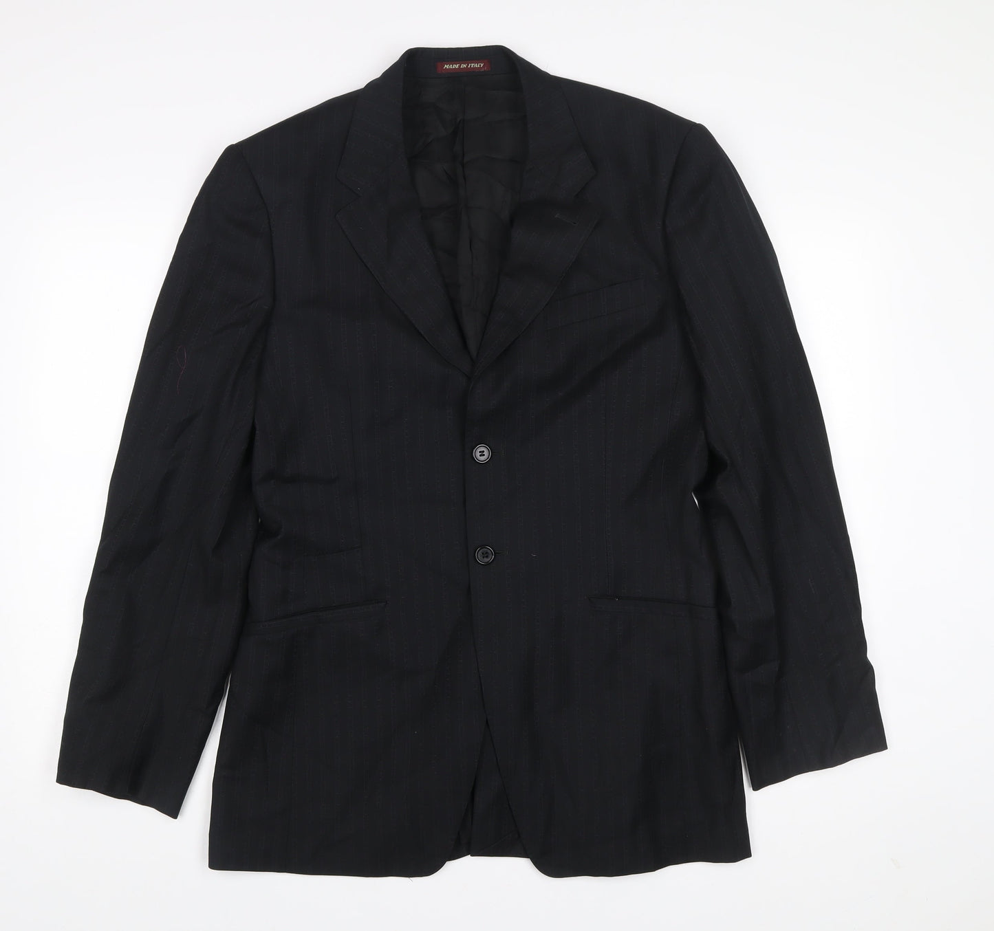 Paul Smith Men's Black Wool Pinstripe Blazer Jacket 38R