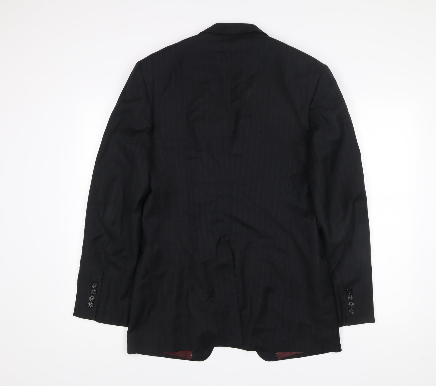 Paul Smith Men's Black Wool Pinstripe Blazer Jacket 38R