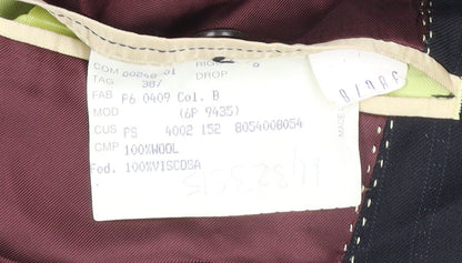 Paul Smith Men's Black Wool Pinstripe Blazer Jacket 38R