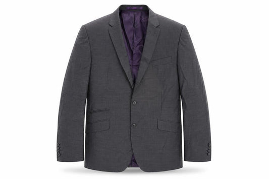 Marks and Spencer Men’s Grey Wool Blend Tailored Fit 46L Blazer Jacket