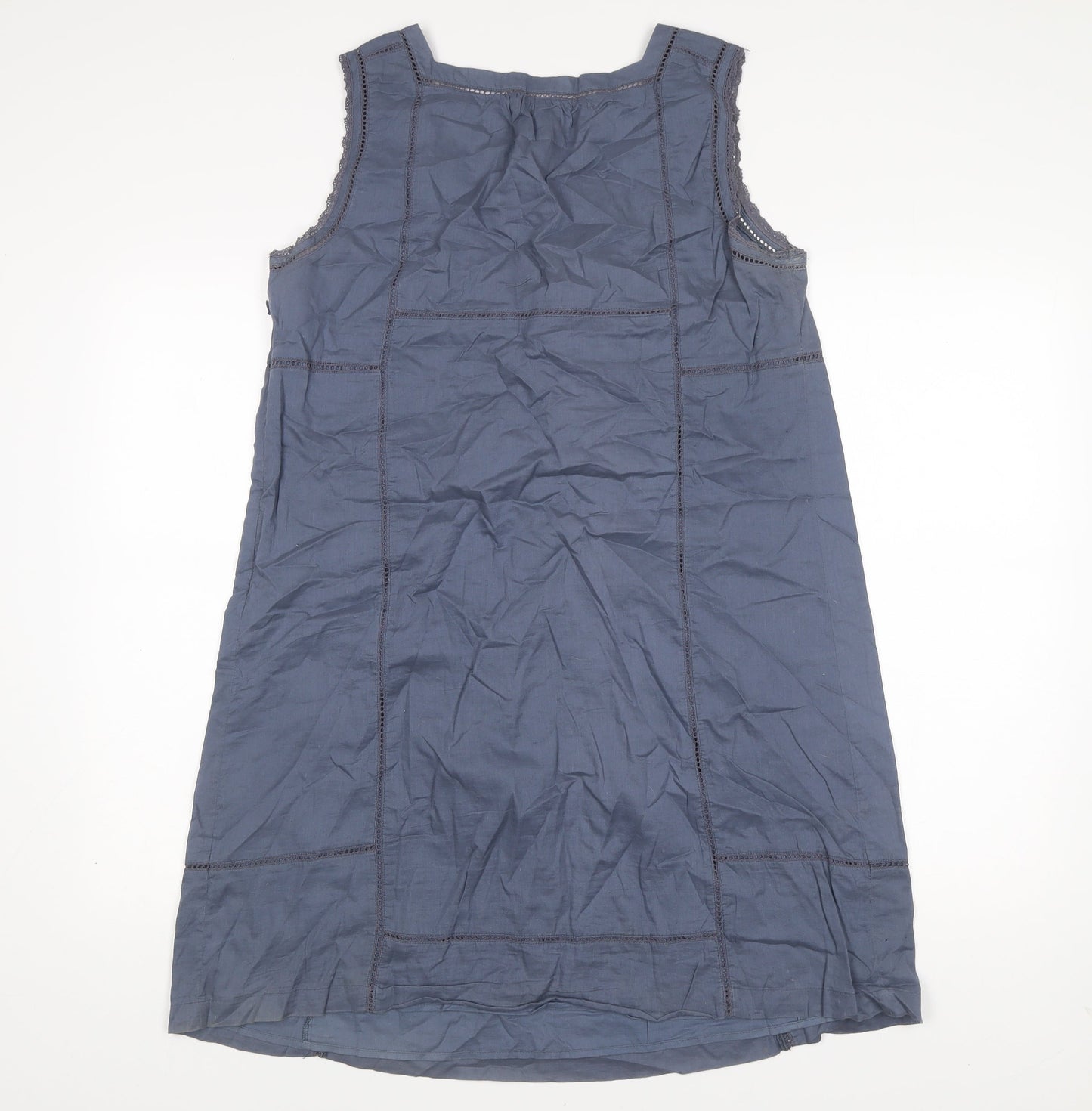 Gap Maternity Women’s Blue Cotton Shift Dress Size M Knee Length