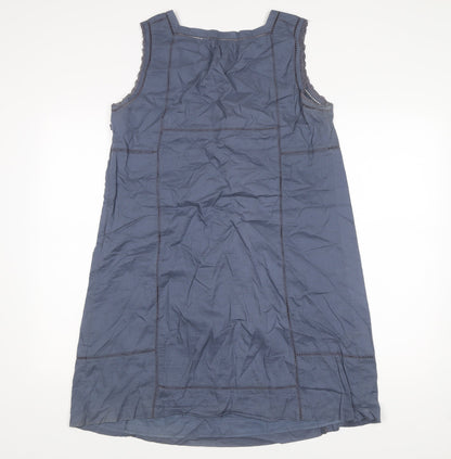 Gap Maternity Women’s Blue Cotton Shift Dress Size M Knee Length