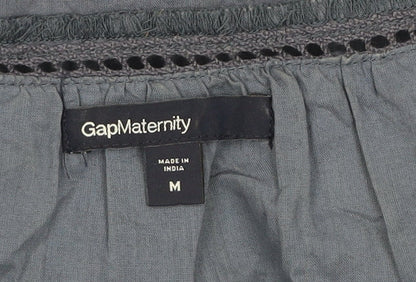 Gap Maternity Women’s Blue Cotton Shift Dress Size M Knee Length