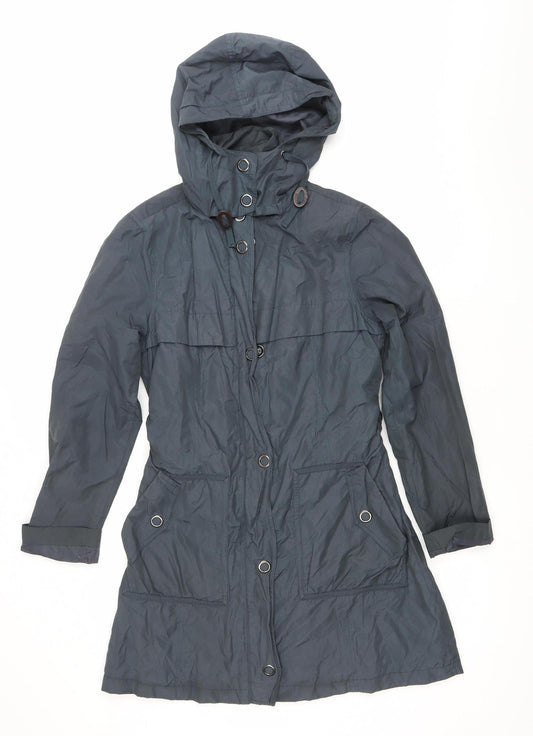 Womens UK Size S Marks and Spencer Blue Parka Coat
