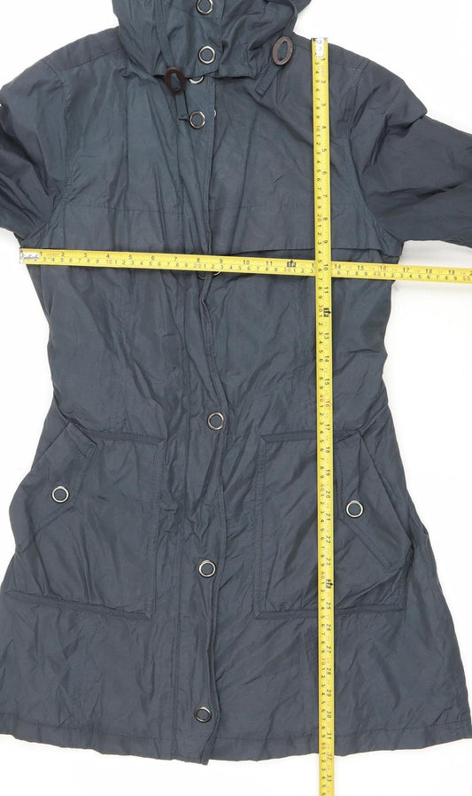 Womens UK Size S Marks and Spencer Blue Parka Coat