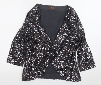 Womens UK Size 12 Phase Eight Black Cardigan Jumper