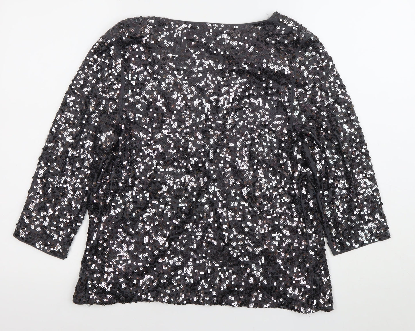 Womens UK Size 12 Phase Eight Black Cardigan Jumper