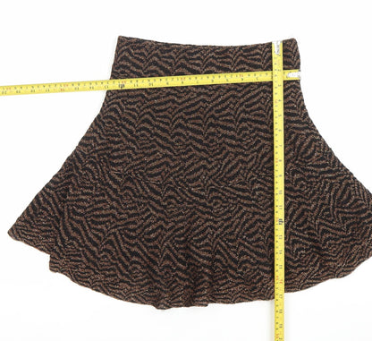 Womens UK Size S Zara A-Line Knit Skirt