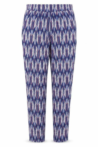 Womens UK Size 8 H&M Relaxed Fit Harem Blue Trousers