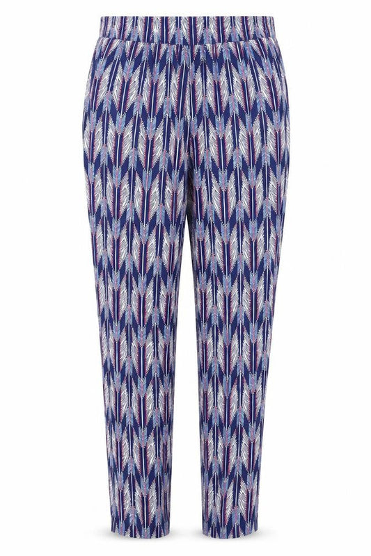 Womens UK Size 8 H&M Relaxed Fit Harem Blue Trousers