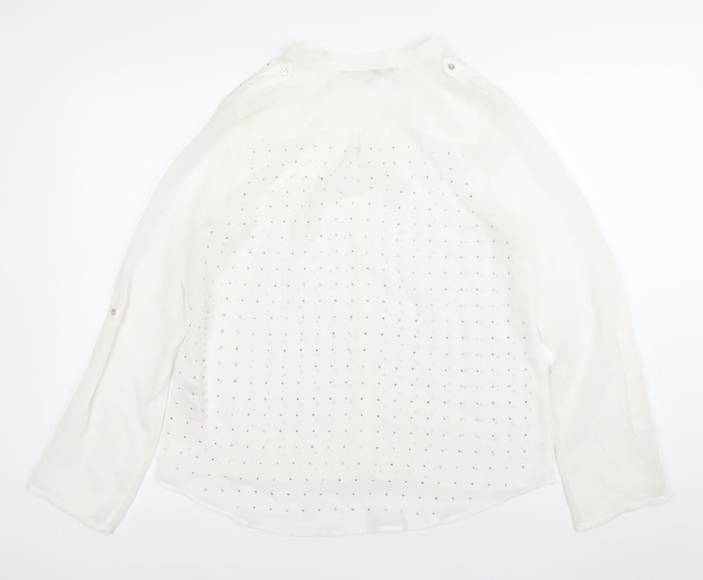 Womens UK Size 12 NEXT White Basic Blouse