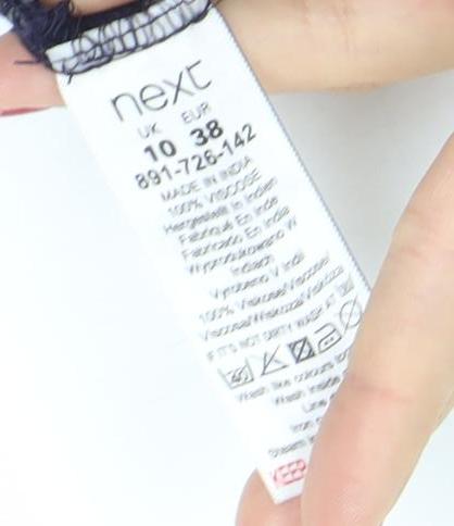 Next Womens Blue Floral Sleeveless Jumpsuit Size 10