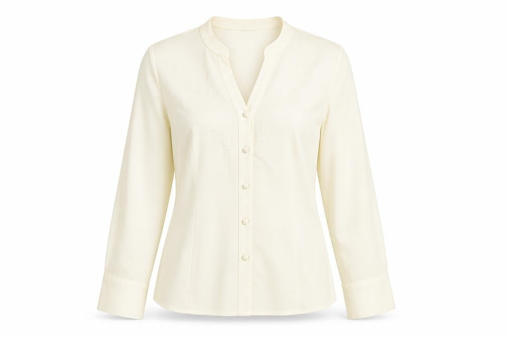 Womens UK Size 12 Bonmarche Ivory Classic Button-Up