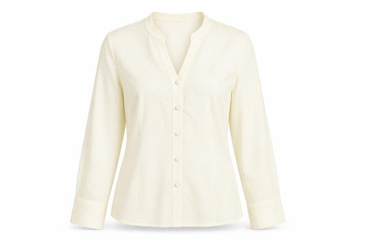 Womens UK Size 12 Bonmarche Ivory Classic Button-Up