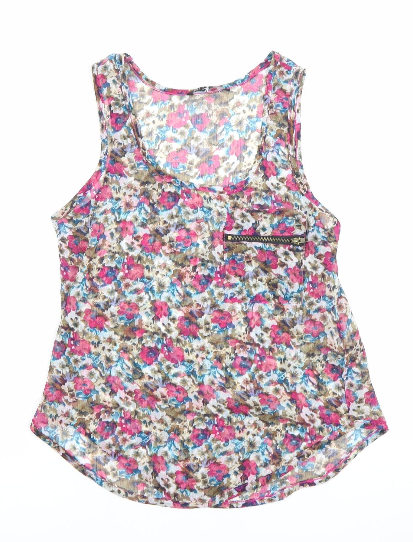Womens UK Size 6 Miso Multicoloured Camisole Tank