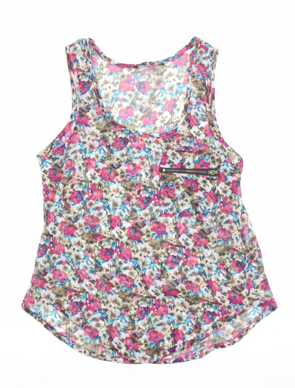 Womens UK Size 6 Miso Multicoloured Camisole Tank