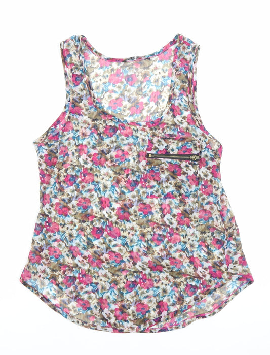 Womens UK Size 6 Miso Multicoloured Camisole Tank