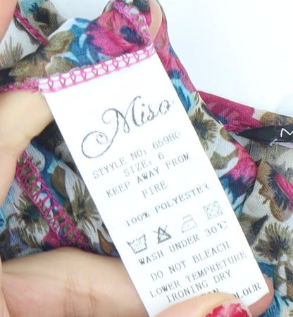 Womens UK Size 6 Miso Multicoloured Camisole Tank