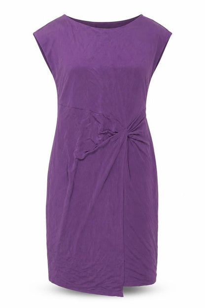 Next Women’s Purple Sleeveless Sheath Dress Size 12 Ruched Detail