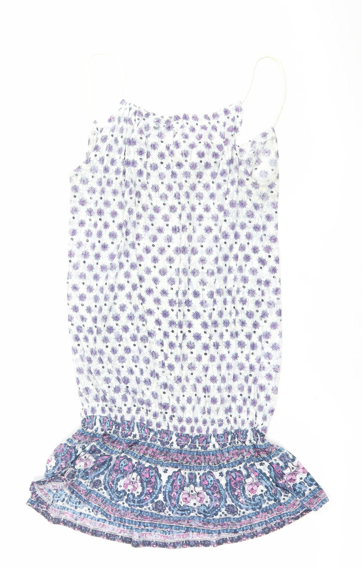 Womens UK Size 10 Look Multicoloured Camisole Blouse