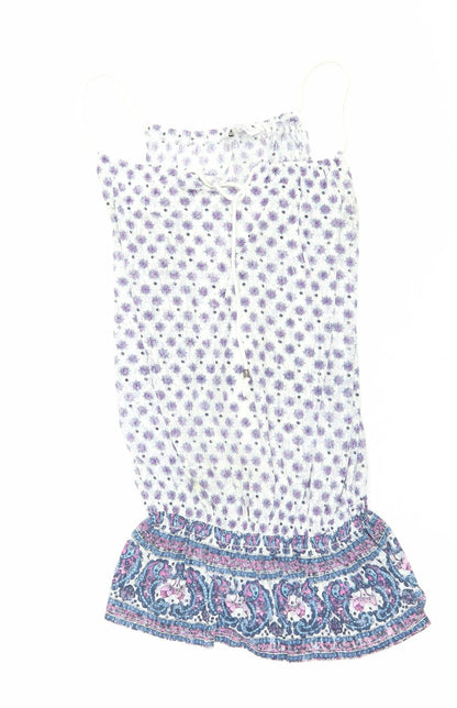 Womens UK Size 10 Look Multicoloured Camisole Blouse